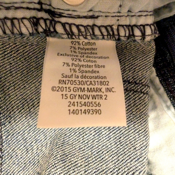 NWT Gymboree Girls Skinny Blue Jeans With Pink Accents Cotton Size 4T - Picture 6 of 7